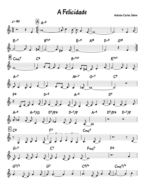 A Felicidade (T.Jobim)