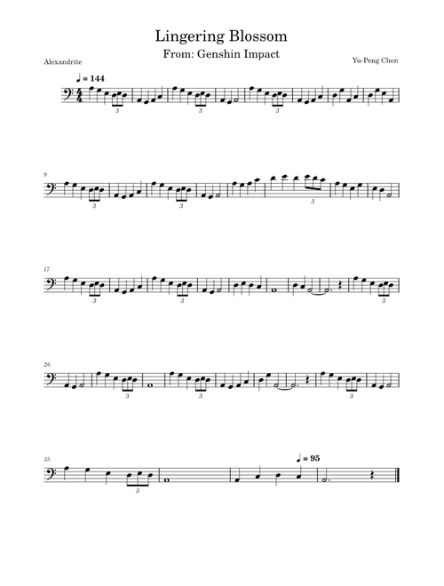 Lingering Blossom – Yu-Peng Chen (Genshin Impact)