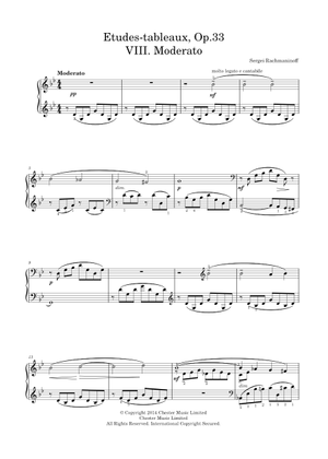 Rachmaninov – Studi Quadri Op. 33 E Op. 39 Per Pianoforte – Libro Spartiti HL00299451