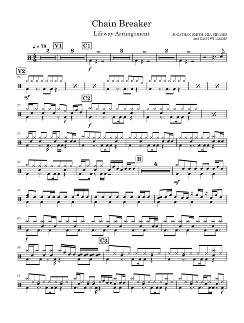 Chain breaker – Zach Williams Chain Breaker (Drumset)