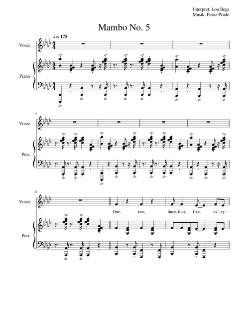 Mambo no 5 (Lou Bega, Perez Prado)