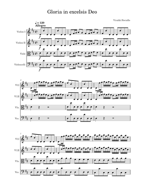 Gloria in D major, RV 589 – Antonio Vivaldi Gloria in excelsis Deo