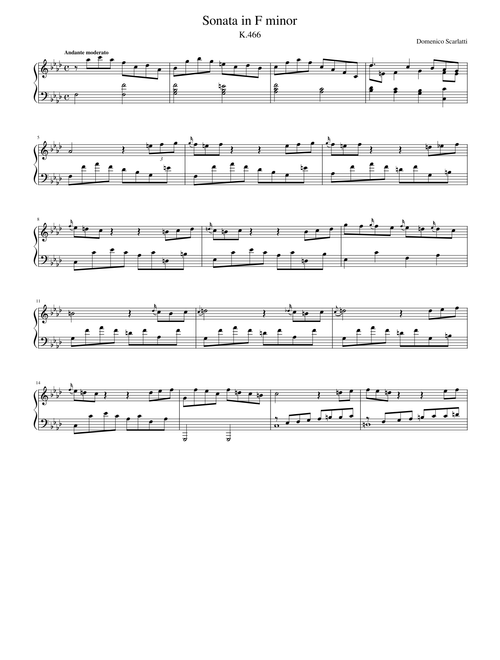 Sonata in F minor, K.466