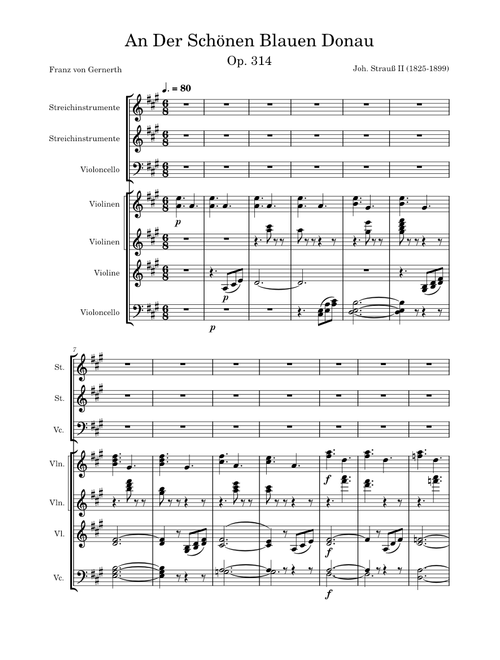 An der schönen blauen Donau, Op.314 – Johann Strauss Jr.