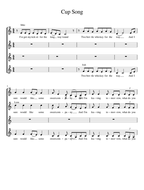 Cup Song