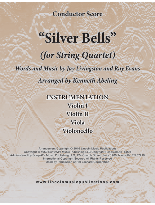 Silver Bells (Arr. Kenneth Abeling) - Plumb (String Quartet)