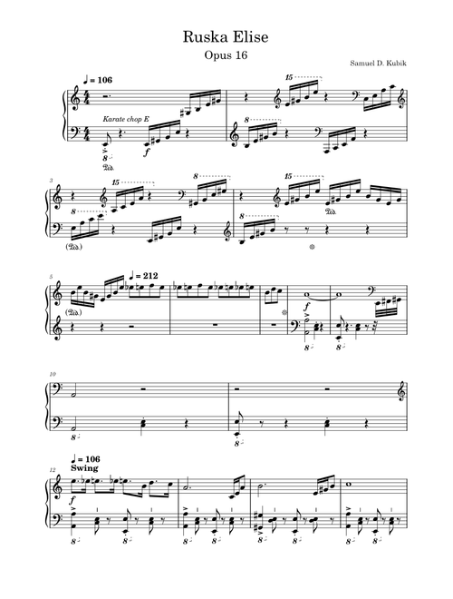 Rush Für Elise