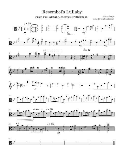 Lullaby of Resembool – Akira Senju