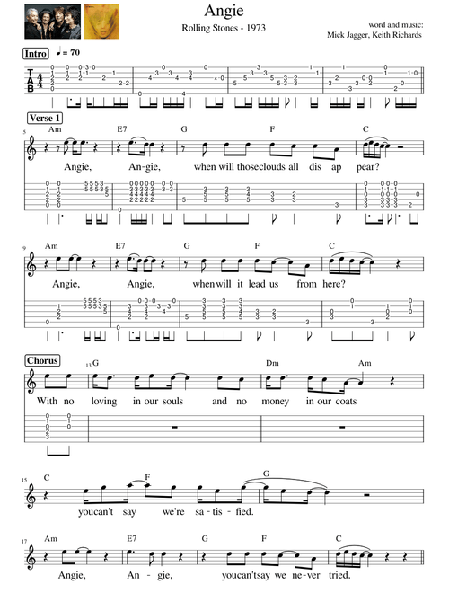 Angie – The Rolling Stones