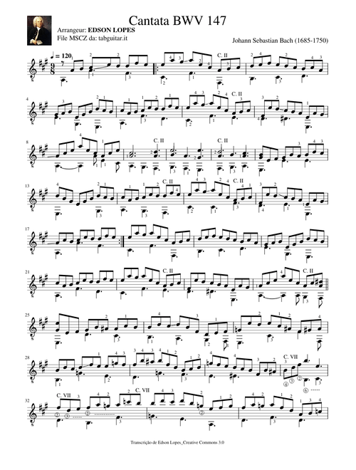 Bach BWV 147 Jesu, Joy Of Man's Desiring Cantata pen
