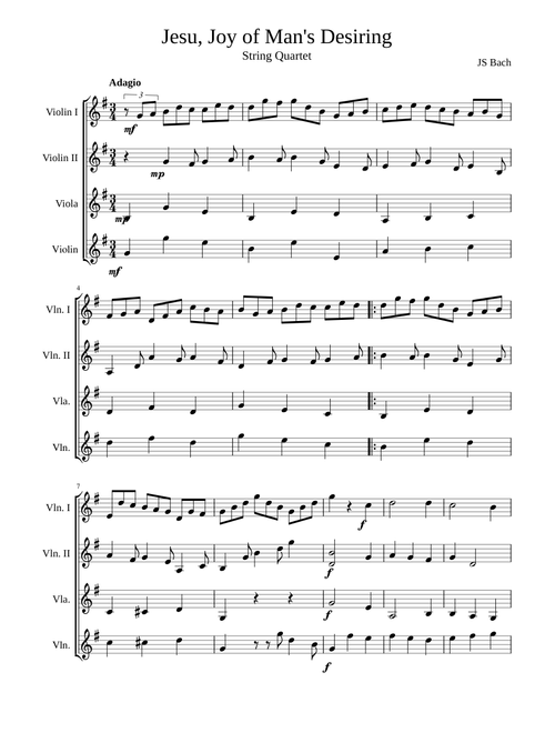 Jesu, Joy of Man's Desiring