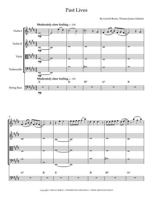 Past Lives (Arr. Sherry Lewis) - Thomas James Scheiter, Garrett Borns (String Ensemble)