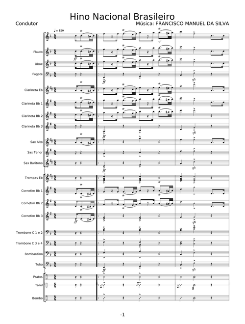 Hino Nacional Brasileiro - Francisco Manuel da Silva