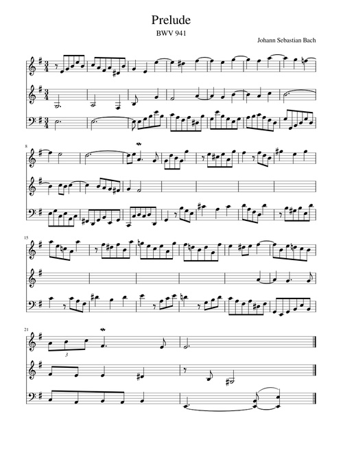 Johann Sebastian Bach - Prelude