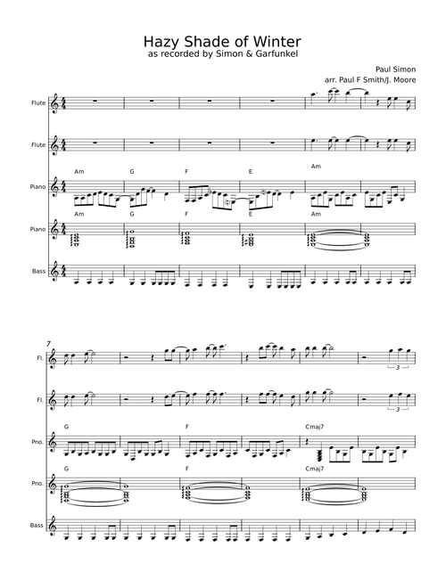 A Hazy Shade Of Winter – Paul Simon
