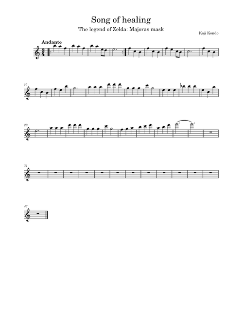Song of Healing – Koji Kondo (近藤 浩治)