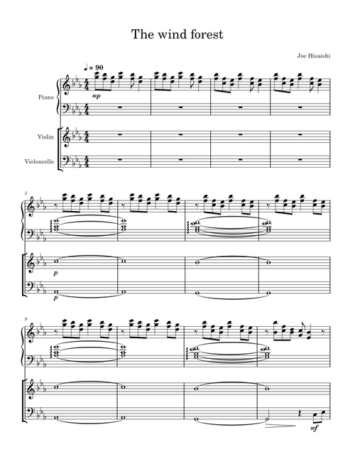 The wind forest – Joe Hisaishi
