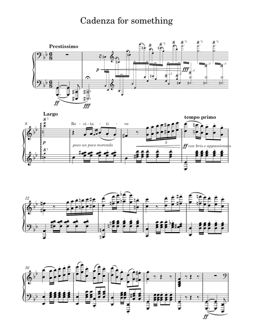 Cadenza for something