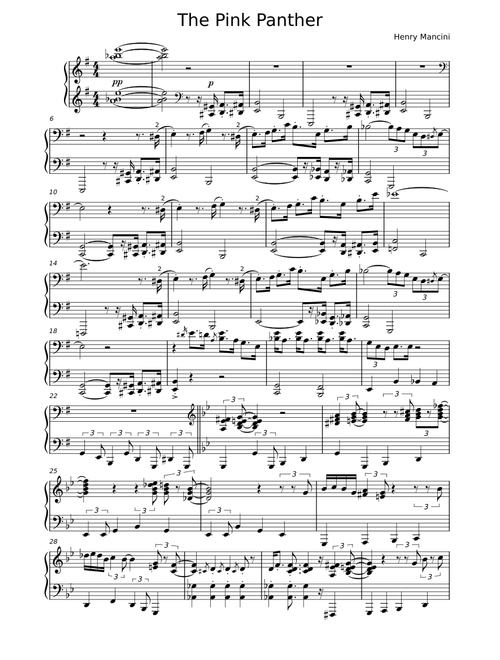 The Pink Panther Theme - Henry Mancini