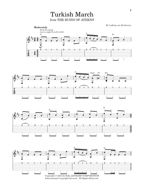 Turkish March - Ludwig Van Beethoven (Solo Guitar)
