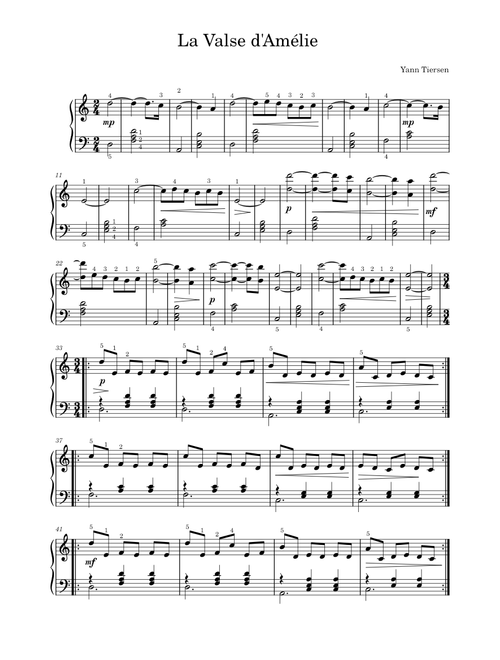 La Valse d'Amélie – Yann Tiersen