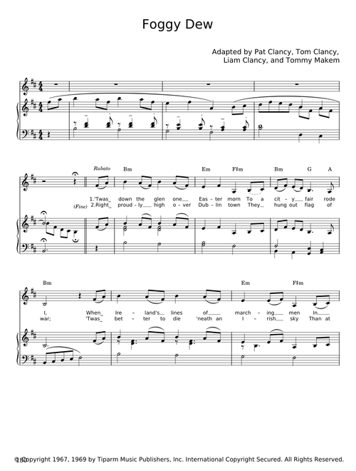 The foggy dew - Misc Traditional