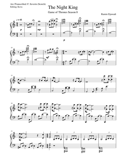 The Night King - Ramin Djawadi (Game of Thrones S8 OST)