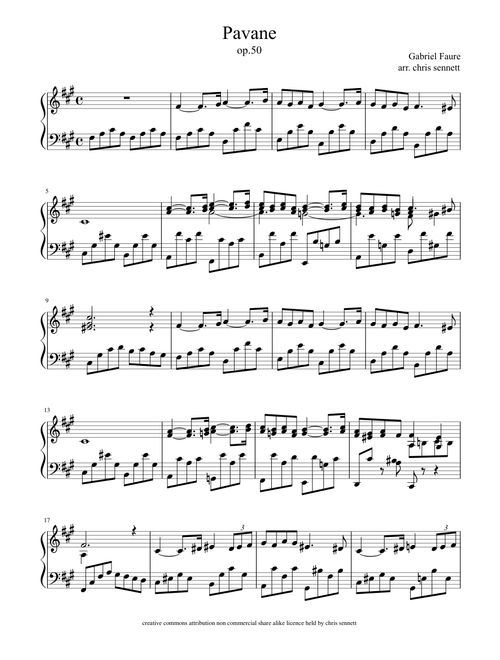 Pavane (op.50) - Faure
