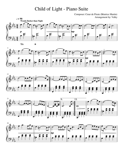 Child of Light - Piano Suite