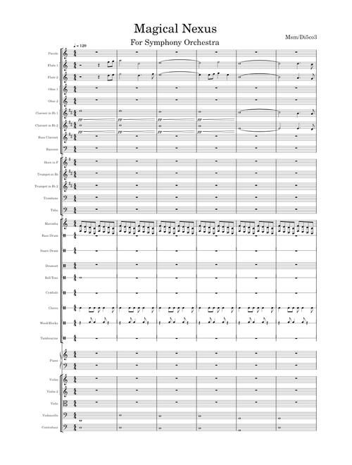 Magical Nexus – Big Blue Bubble Magical Nexus – Arrangement for Symphony Orchestra