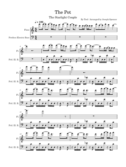 The pot – Tool / Arranged By Joseph Spencer for The Starlight Couple