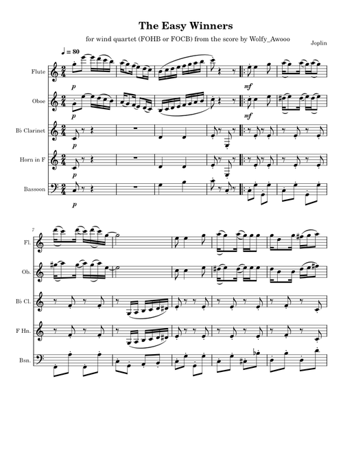The easy winners – Scott Joplin