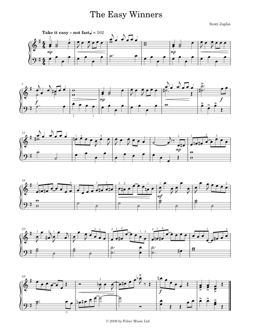 The Easy Winners - Scott Joplin (Solo)