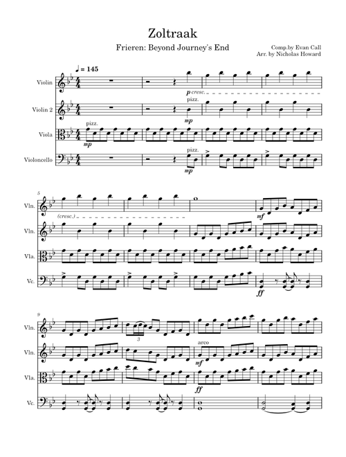 Zoltraak quartet