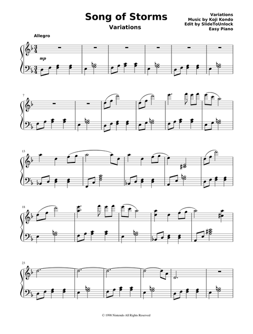 Song of Storms Variations
