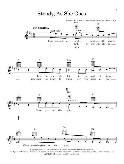 Steady, As She Goes - The Raconteurs (Ukulele)