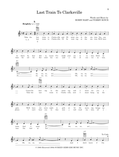 Last Train To Clarksville (from The Daily Ukulele) (arr. Liz and Jim Beloff) - The Monkees (Ukulele)