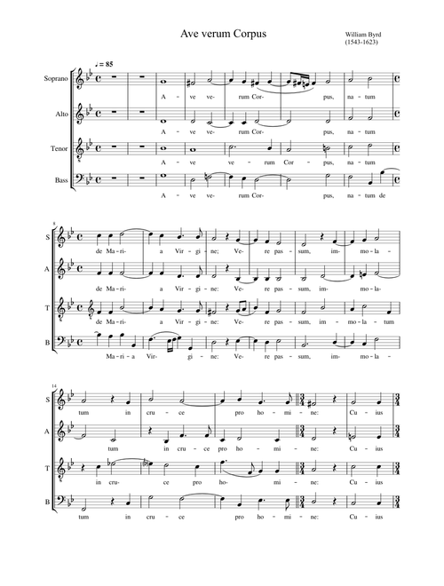 Ave verum corpus - Byrd