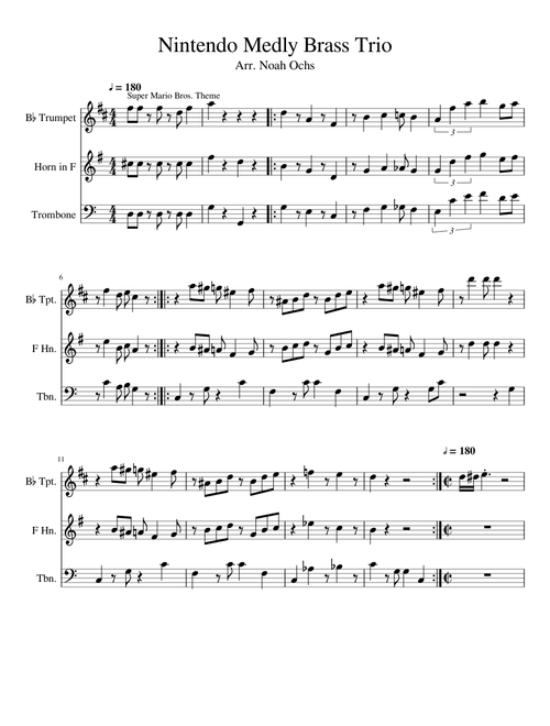 Nintendo Medley (Brass Trio)