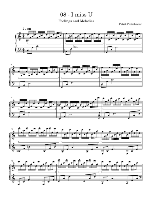 I miss U – Patrik Pietschmann