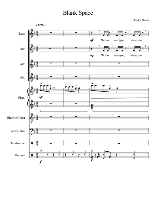 Blank Space – Taylor Swift