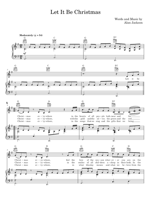 Let it be christmas - Alan Jackson
