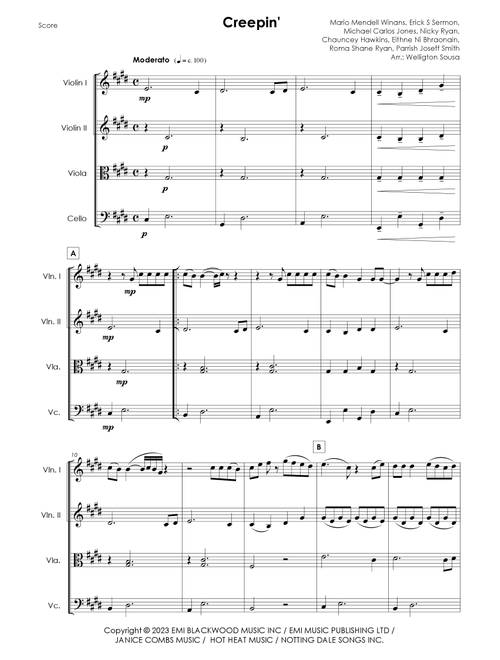 Creepin' (with The Weeknd & 21 Savage) (Arr. Jose Welligton Sousa de Castro) - 21 Savage Metro Boomin Feat. The Weeknd (String Quartet)