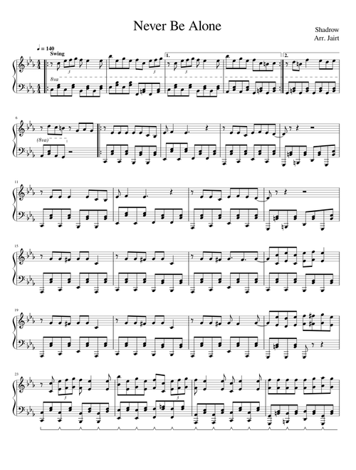 Never Be Alone – Shadrow