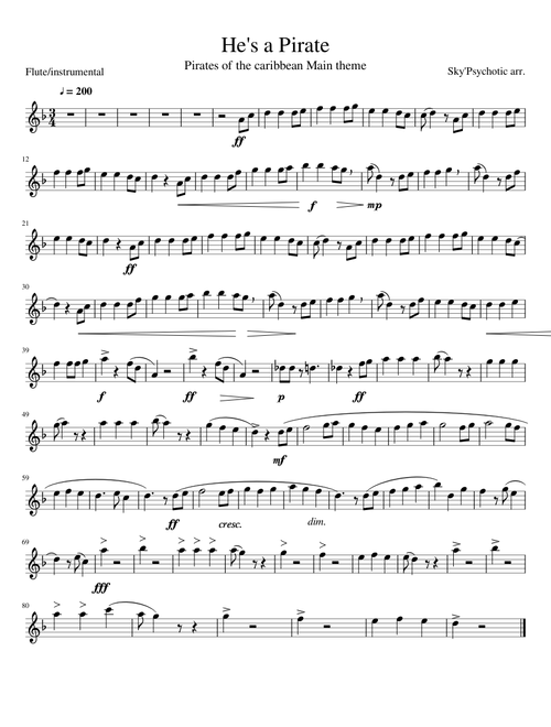 Pirates of the Caribbean - Main theme
