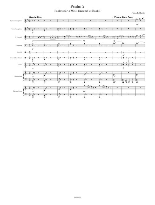Psalm 2 for Weill Ensemble - Julian R. Munds