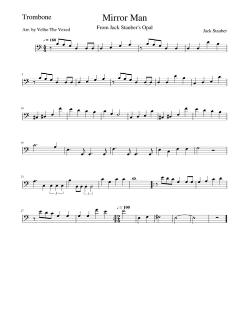 Mirror Man - Trombone Solo