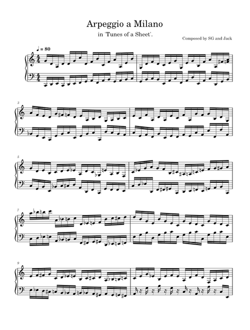 Arpeggio a Milano - SG
