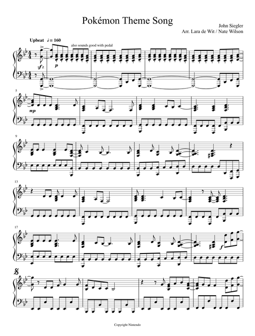 Pokémon Theme Song (piano)