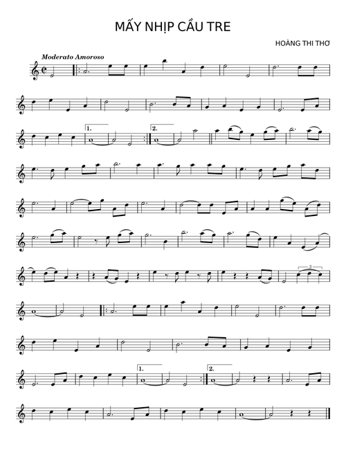 MẤY NHỊP CẦU TRE – HOÀNG THI THƠ